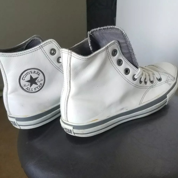 white leather chucks